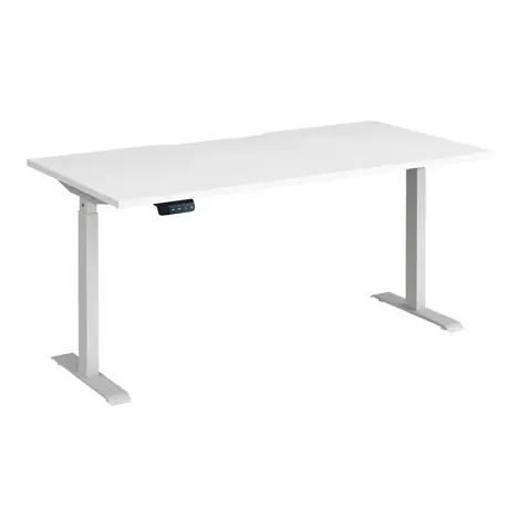 Elev8 Contract Straight Sit-Stand Desk - 1600 - White - White